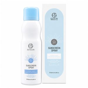 اسپری ضد آفتاب استلین SPF50 مدل Ultra-Light آبرسان و روشن‌ کننده / Estelin