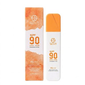 لوسیون ضد آفتاب استلین SPF 90 روشن کننده و ضد پیری / Estelin