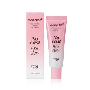 سرم ضد آفتاب SPF 50+ و آبرسان PDRN مدیکوب مدل Medicube / No Cast Just Dew