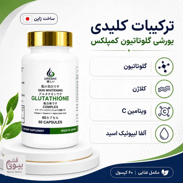 ureshii glutathione خرید و قیمت قرص مکمل روشن کننده پوست گلوتاتیون اورشی 60 عددی sustained release l-glutathione Variant:20mg wells fargo dsip review